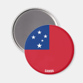 Samoa Flag Charming Patriotic Magneet (Voorkant / Achterkant)