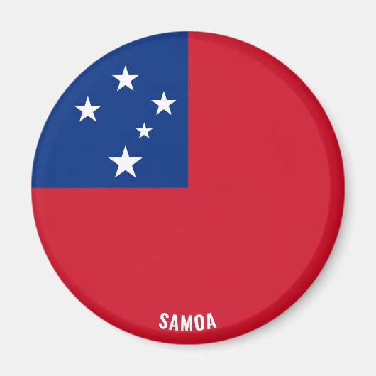 Samoa Flag Charming Patriotic Magneet (Voorkant)