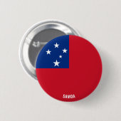 Samoa Flag Charming Patriotic Ronde Button 5,7 Cm (Voorkant /achterkant)