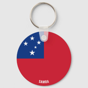 Samoa Flag Charming Patriotic Sleutelhanger