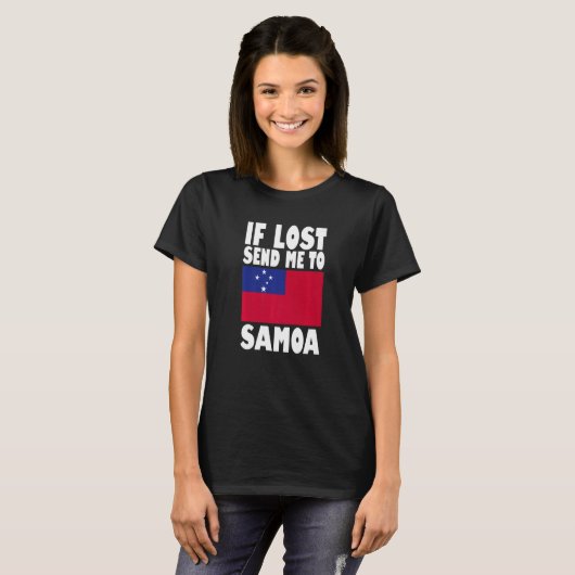 Samoa Flag Design  If lost send me to Samoa Premiu T-shirt (Voorkant volledig)