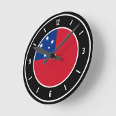 Samoa Flag Elegant Ronde Klok (Hoek)
