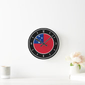 Samoa Flag Elegant Ronde Klok (Huis)