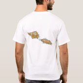 Samoa Flag en Map T-Shirt (Achterkant)