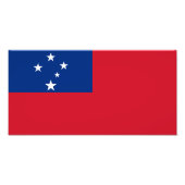 Samoa Flag Foto Afdruk (Voorkant)