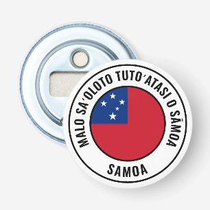 Samoa Flag: groots patriottische bottenopener Button Flesopener