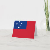 Samoa Flag Kaart (Voorkant)