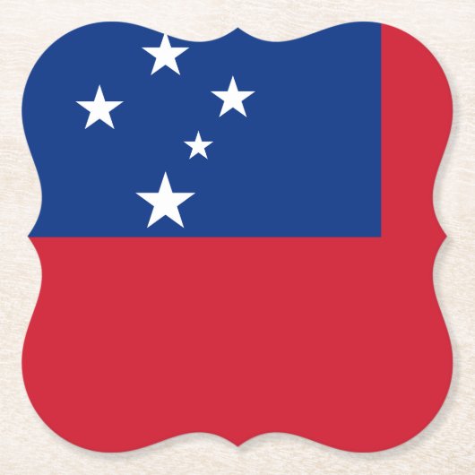 Samoa Flag Kartonnen Onderzetters (Voorkant)