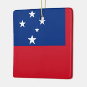Samoa Flag Keramisch Ornament (Links)