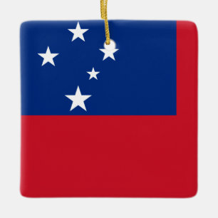 Samoa Flag Keramisch Ornament