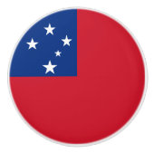 Samoa Flag Keramische Knop (Voorkant)