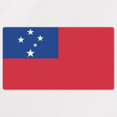 Samoa Flag Labels (Design 1)