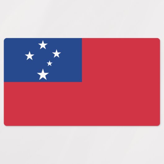 Samoa Flag Labels (Design 1)