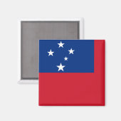 Samoa Flag Magneet (Voorkant / Achterkant)