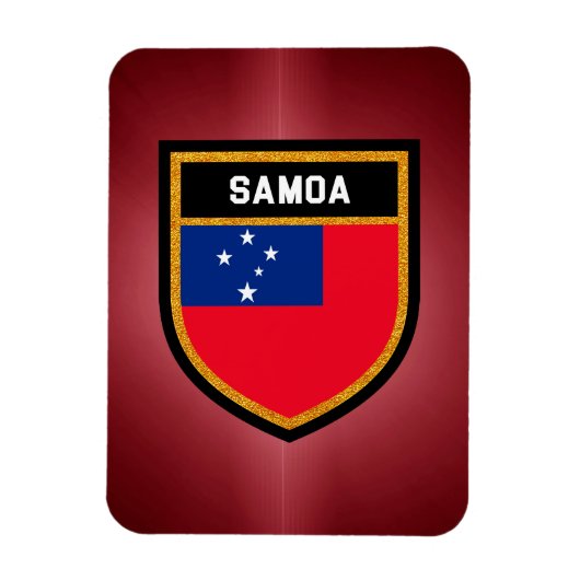 Samoa Flag Magneet (Verticaal)