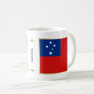 Samoa Flag + Map Mok