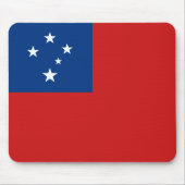 Samoa Flag Mousepad Muismat (Voorkant)