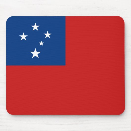 Samoa Flag Mousepad Muismat (Voorkant)