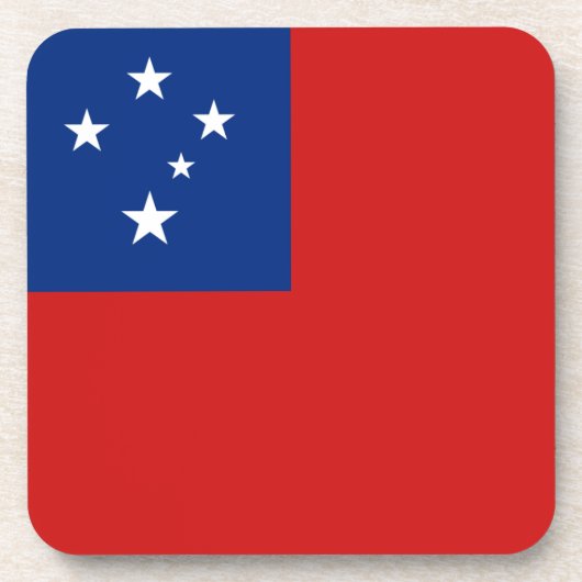 Samoa Flag Onderzetter (Voorkant)