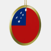 Samoa Flag Ornament (Rechts)