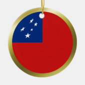 Samoa Flag Ornament (Voorkant)