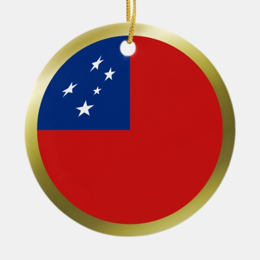 Samoa Flag Ornament (Voorkant)