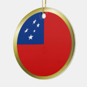 Samoa Flag Ornament (Links)