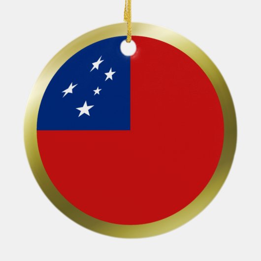Samoa Flag Ornament (Achterkant)