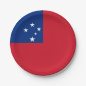 Samoa Flag Papieren Bordje (Voorkant)