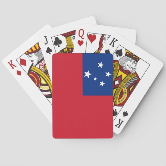 Samoa Flag Pokerkaarten (Achterkant)