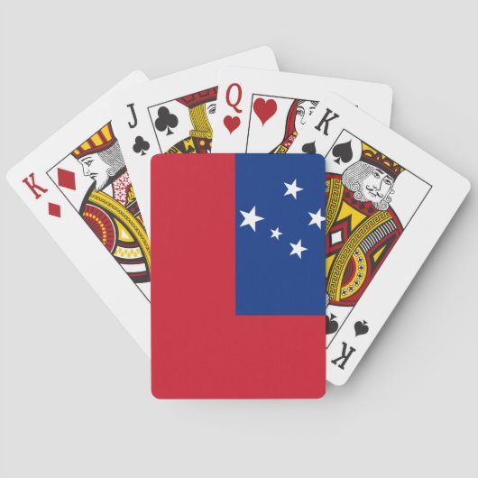 Samoa Flag Pokerkaarten (Achterkant)