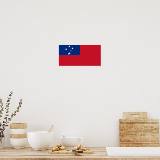 Samoa Flag Poster (Keuken)