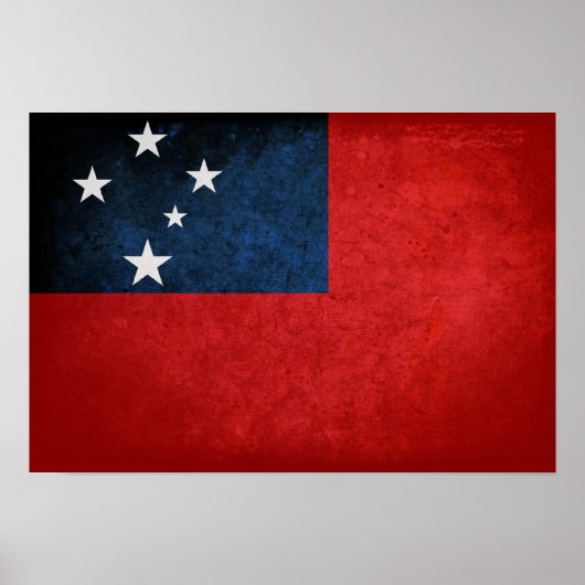 Samoa Flag Poster (Voorkant)