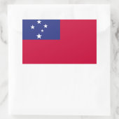 Samoa Flag Rechthoekige Sticker (Tas)
