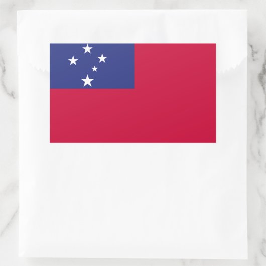 Samoa Flag Rechthoekige Sticker (Tas)