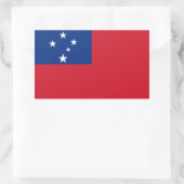Samoa Flag Rechthoekige Sticker (Tas)
