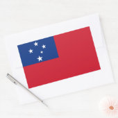 Samoa Flag Rechthoekige Sticker (Envelop)