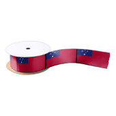 Samoa Flag Satijnen Lint (Spoel)