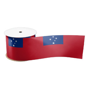 Samoa Flag Satijnen Lint