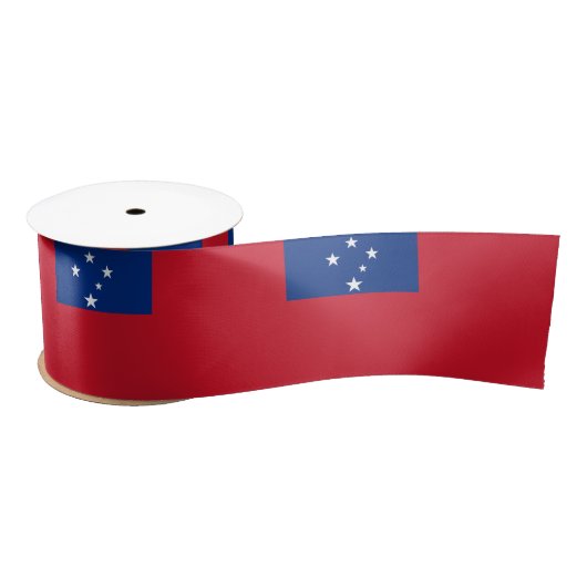 Samoa Flag Satijnen Lint (Spoel)