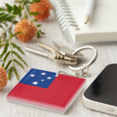 Samoa Flag Sleutelhanger (Voorkant Rechts)