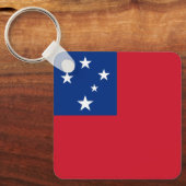 Samoa Flag Sleutelhanger (Voorkant)
