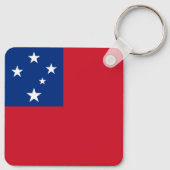 Samoa Flag Sleutelhanger (Achterkant)