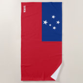Samoa Flag Splendid Patriotic Strandlaken (Voorkant)