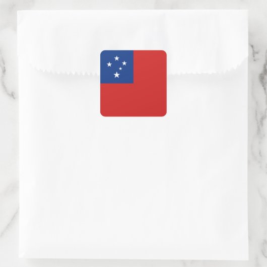 Samoa Flag Sticker (Tas)