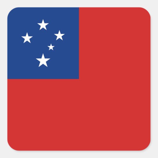 Samoa Flag Sticker (Voorkant)