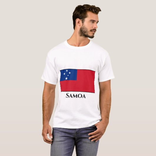 Samoa Flag T-shirt (Voorkant volledig)
