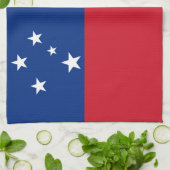 Samoa Flag Theedoek (Gevouwen)