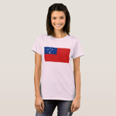 Samoa Flag x Map T-Shirt (Voorkant volledig)