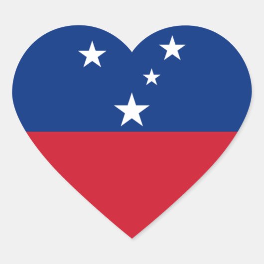 samoa hart sticker (Voorkant)